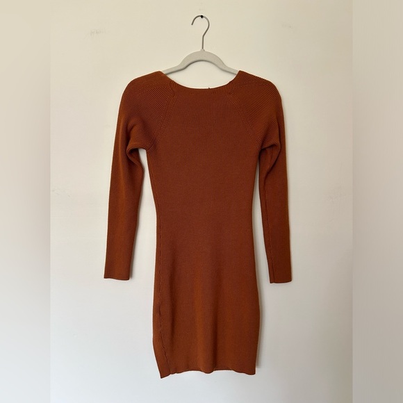 HYFVE Rust Bodycon fitted Dress, size M - Picture 3 of 4